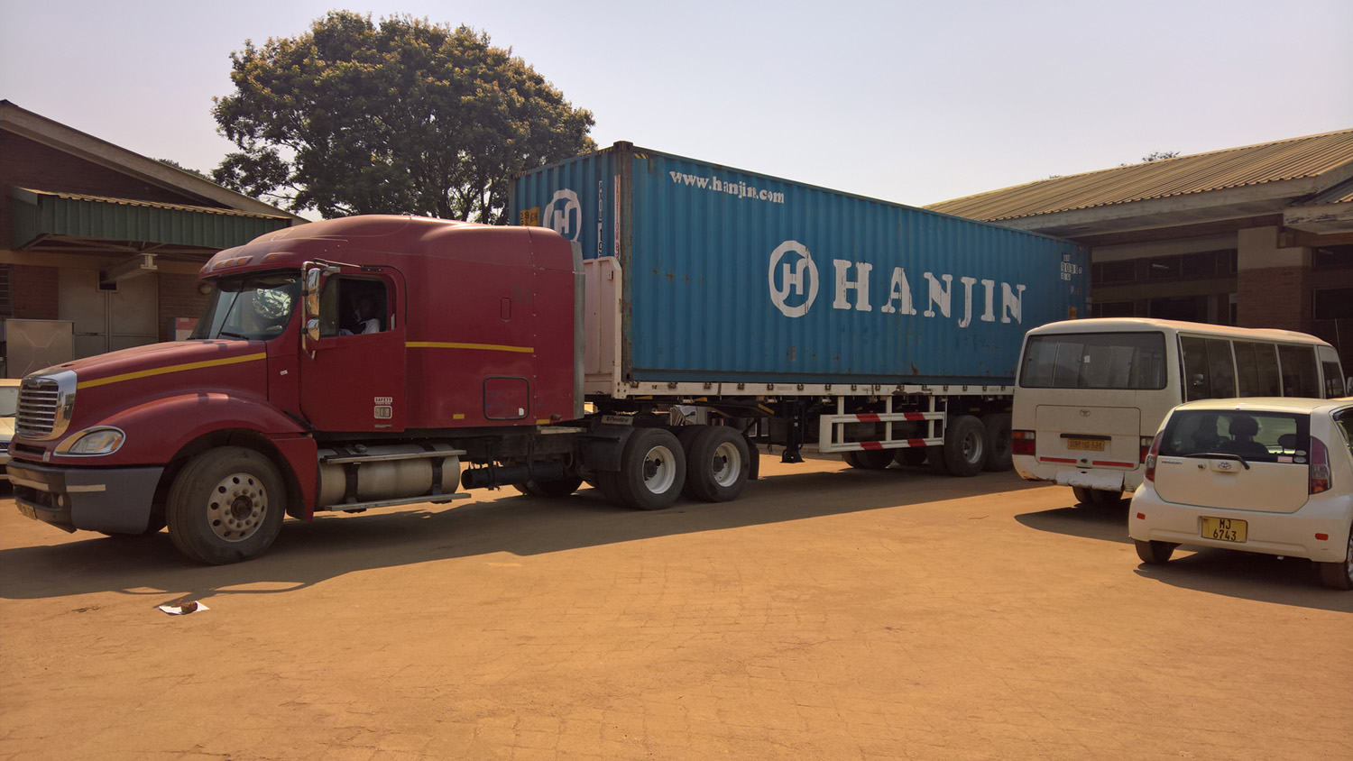 Container in Zomba angekommen